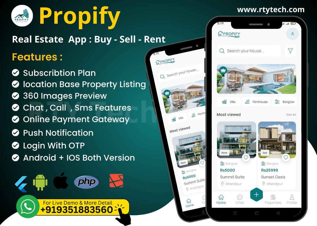 Propify – Real Estate Property Buy-Rent-Sell Like 99acer
