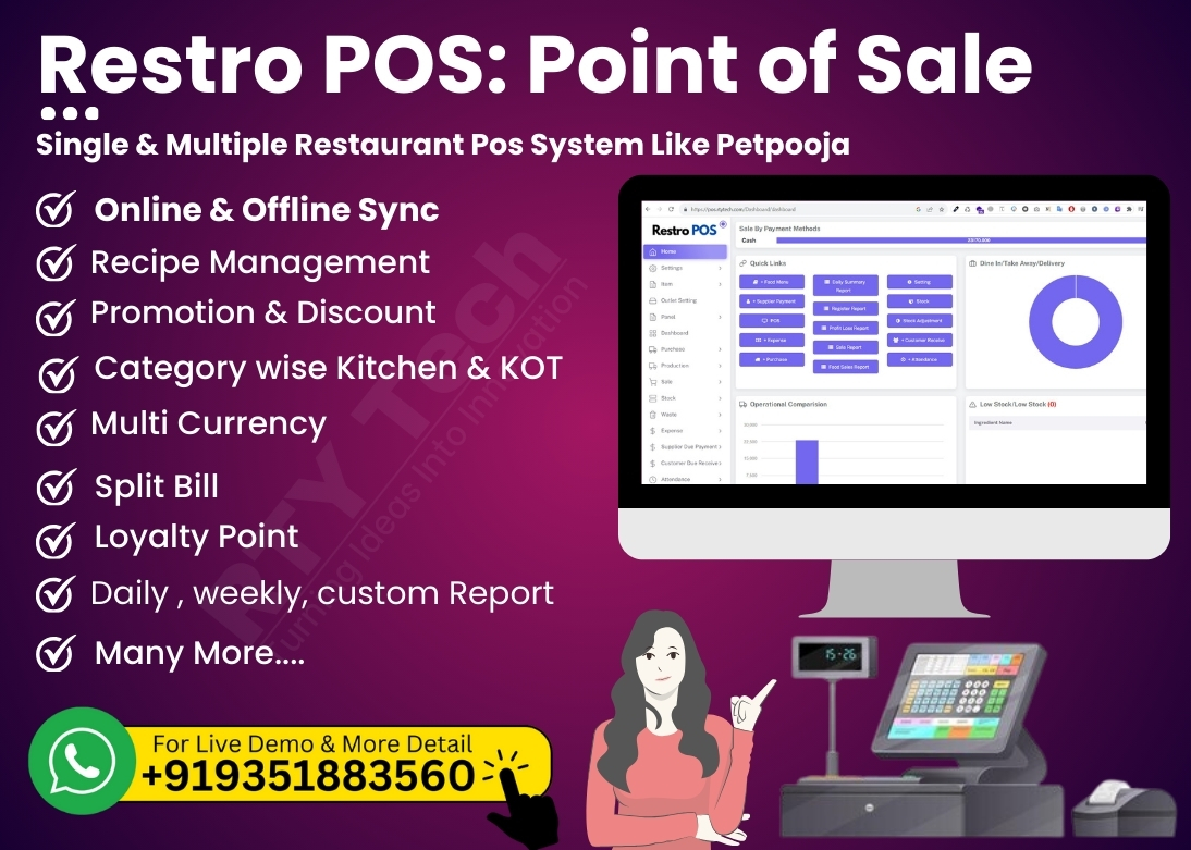 Restro POS : Online & Offline Point Of Sale System
